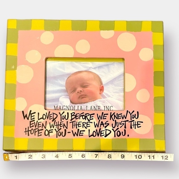 Frame Baby Toddler Infant Child Kid Pink Green Ultrasound - Picture 7 of 8